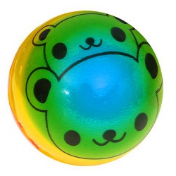 Мяч мягкий пластик "Мишка" 6,3 см