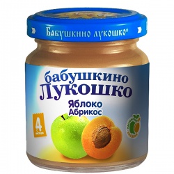 Пюре Бабушкино Лукошко яблоко-абрикос с 4 месяцев (100 г)