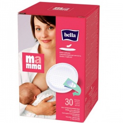 Bella Прокладки для кормящих мам на липучке 30 шт