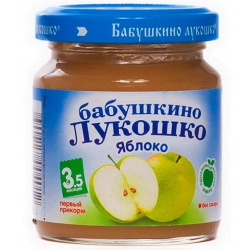 Пюре Бабушкино Лукошко яблоко с 3,5 месяцев (100 г)