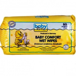 Салфетки для детей Беби Лайн (BabyLine) Комфорт влажные 80 шт