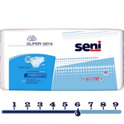 Подгузники Super Seni 2 medium дневные, талия 75-110 см (30 шт)
