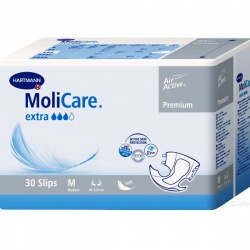 Подгузники MoliCare Premium extra soft размер М (30 шт) Окружность талии/бедер: 90 - 120 см