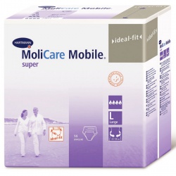 Трусики MoliCare Mobile super размер L (14 шт) Окружность бедер : 100 - 150 см