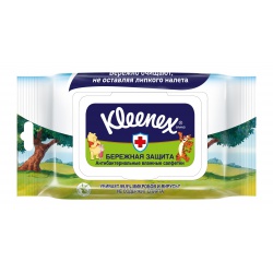 Kleenex влажные антибактериальные салфетки семейные Дисней (40 шт.)