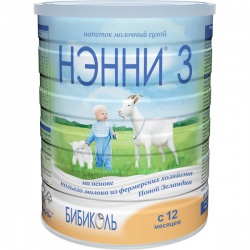 Молочная смесь НЭННИ 3 на основе козьего молока с 1 года, 800 г.