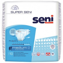 Подгузники Super Seni 2 medium дневные, талия 75-110 см (10 шт)