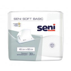 Пеленки Seni Soft Basic 40-60 см, впитываемость 300 мл (30 шт)