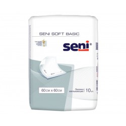 Пеленки Seni Soft Basic 60-60 см, впитываемость 600 мл (10 шт)