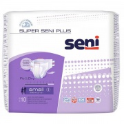 Подгузники Super Seni Plus 1 small ночные, талия 55-80 см (10 шт)