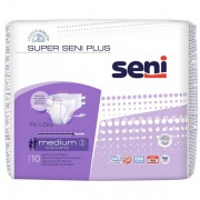 Подгузники Super Seni Plus 2 medium ночные, талия 75-110 см (10 шт)