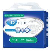 Подгузники для взрослых iD Slip Super Extra Large, объем талии 120-170 см (14 шт)