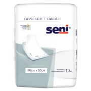 Пеленки Seni Soft Basic 60-90 см, впитываемость 900 мл (10 шт)
