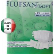 Подгузники для взрослых Flufsan Soft Night Large, обхват талии (115-150 см) 15 шт