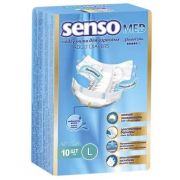 Подгузники для взрослых "Senso Med" Standart Plus L талия 100-145 см (10 шт)