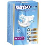 Подгузники для взрослых "Senso Med" Standart Plus XL талия 130-170 см (10 шт)